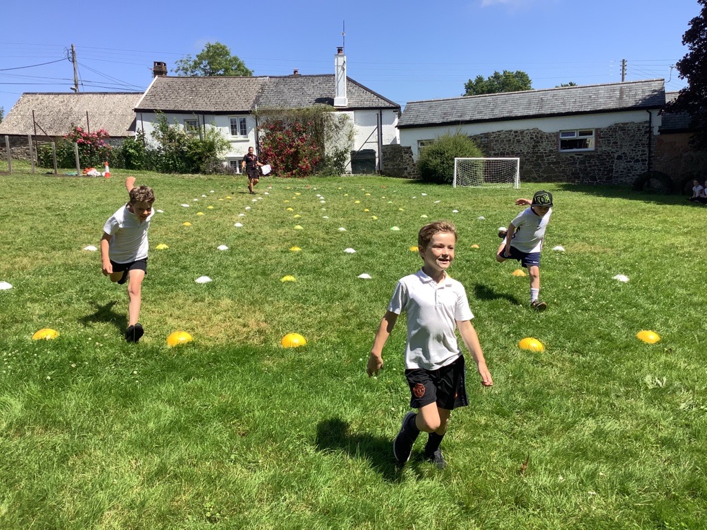 Children taking part in sports day